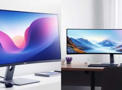 Vergleich von 4K und Ultrawide Monitoren.