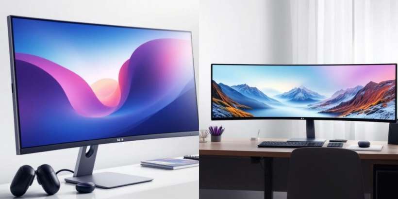 Vergleich von 4K und Ultrawide Monitoren.