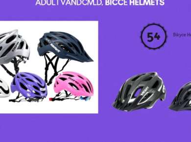 Vergleich von Fahrradhelmen für Erwachsene und Kinder.