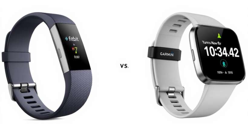 Fitbit und Garmin Fitness-Tracker im Vergleich.