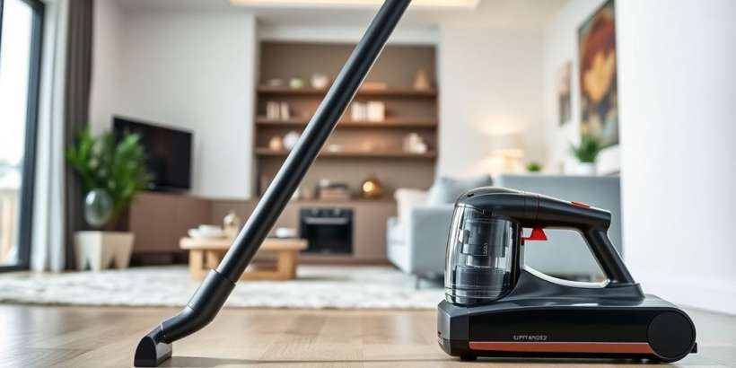 Kabeloser Staubsauger in einem modernen Zuhause.