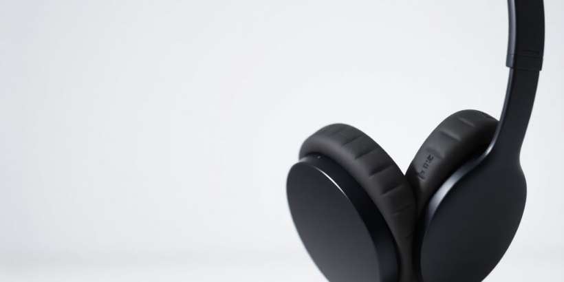 Moderne Over-Ear Bluetooth Kopfhörer auf neutralem Hintergrund.