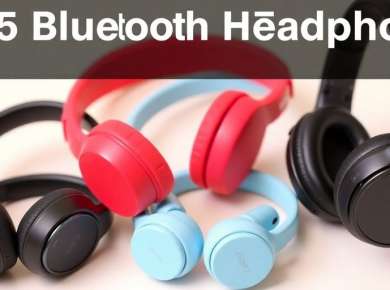 Nahaufnahme der besten fünf Bluetooth-Kopfhörer 2025.
