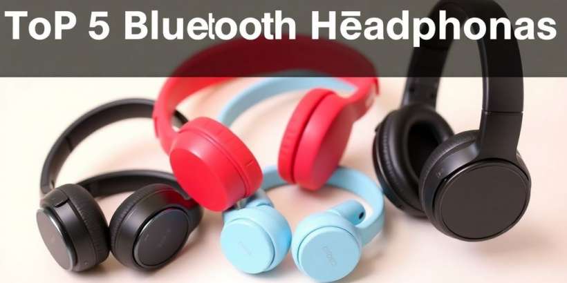 Nahaufnahme der besten fünf Bluetooth-Kopfhörer 2025.
