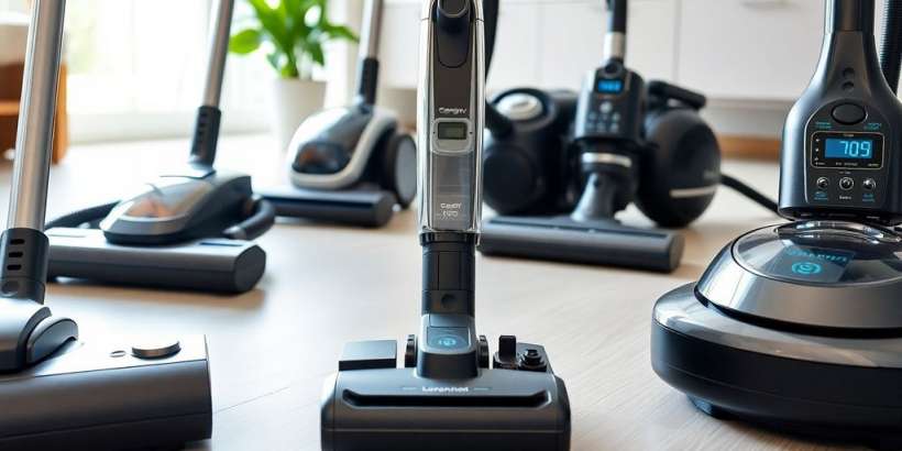 Moderne Staubsauger auf einem sauberen Boden