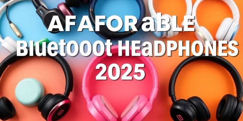 Bunte Bluetooth Kopfhörer in verschiedenen Stilen und Farben.
